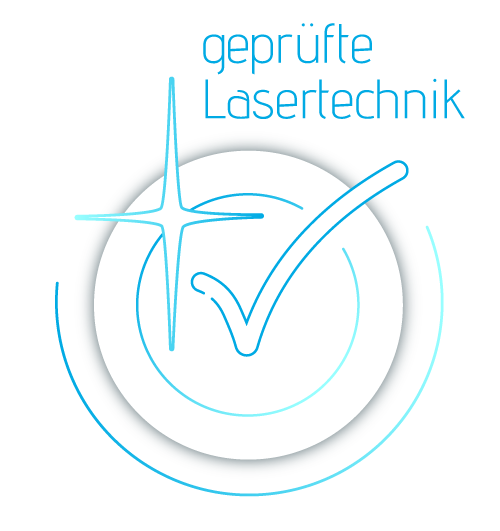 Siegel Badge geprüfte Lasertechnik